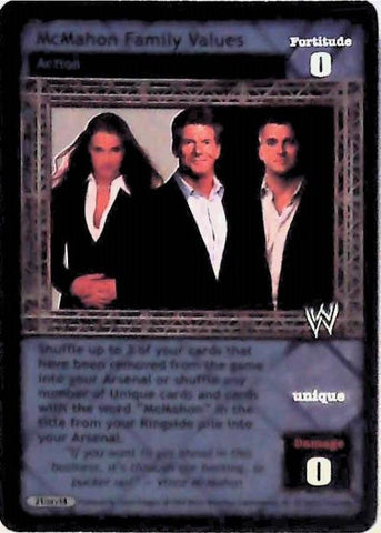 Raw Deal CCG | McMahon Family Values - Lethal Library Holiday Collection | The Nerd Merchant