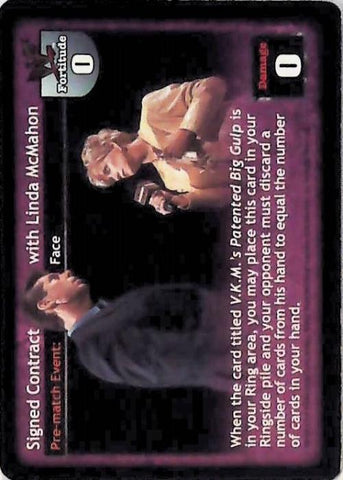 Raw Deal CCG | Signed Contract with Linda McMahon - Mania | The Nerd Merchant