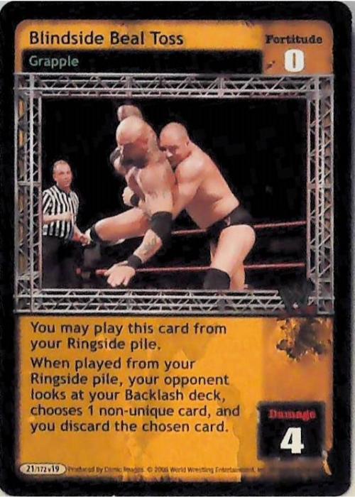 Raw Deal CCG | Blindside Beal Toss - No Way Out | The Nerd Merchant