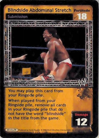 Raw Deal CCG | Blindside Abdominal Stretch - No Way Out | The Nerd Merchant