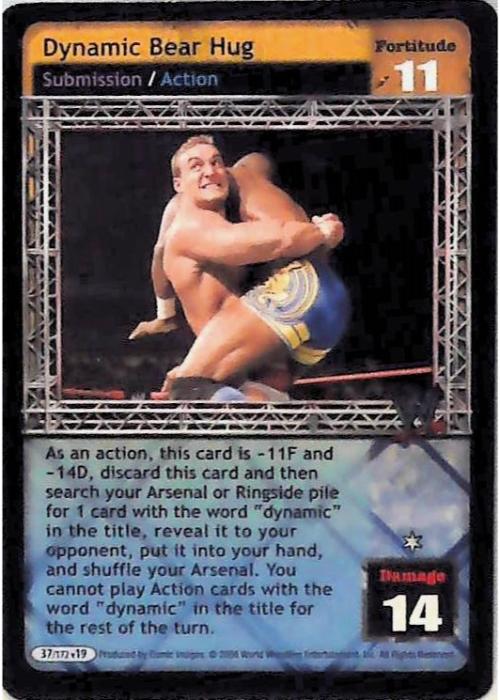 Raw Deal CCG | Dynamic Bear Hug - No Way Out | The Nerd Merchant