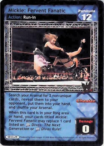 Raw Deal CCG | Mickie: Fervent Fanatic - No Way Out | The Nerd Merchant