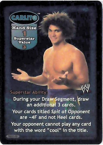 Raw Deal CCG | Carlito Superstar Card (Foil) - No Way Out | The Nerd Merchant