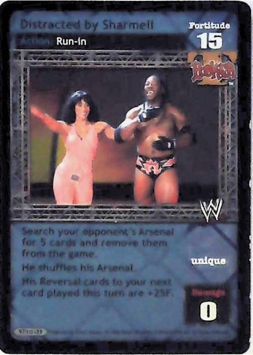 Raw Deal CCG | Distracted by Sharmell (Foil) - No Way Out | The Nerd Merchant