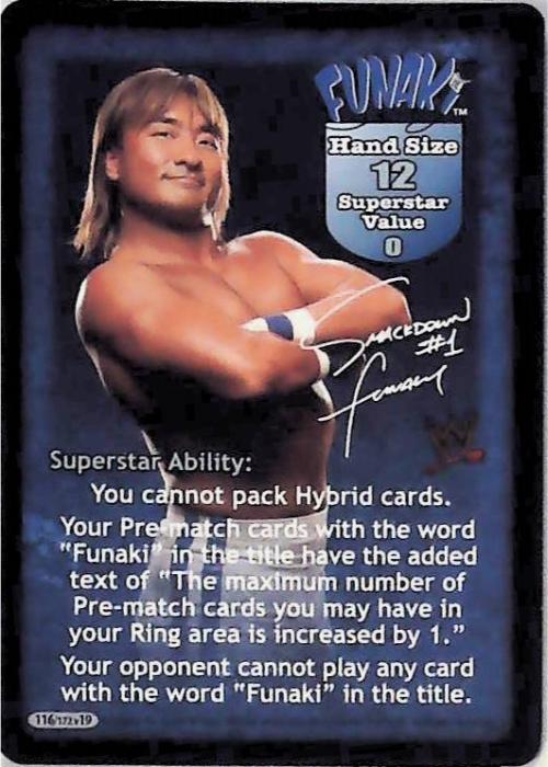 Raw Deal CCG | Funaki Superstar Card - No Way Out | The Nerd Merchant