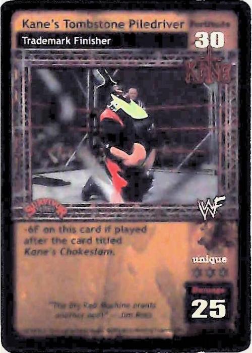 Raw Deal CCG | Kane’s Tombstone Piledriver - Premier | The Nerd Merchant