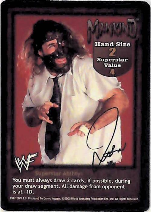 Raw Deal CCG | Mankind Superstar Card (Foil) - Premier | The Nerd Merchant