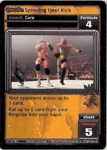 Raw Deal CCG | Revolution Spinning Heel Kick - Revolution | The Nerd Merchant