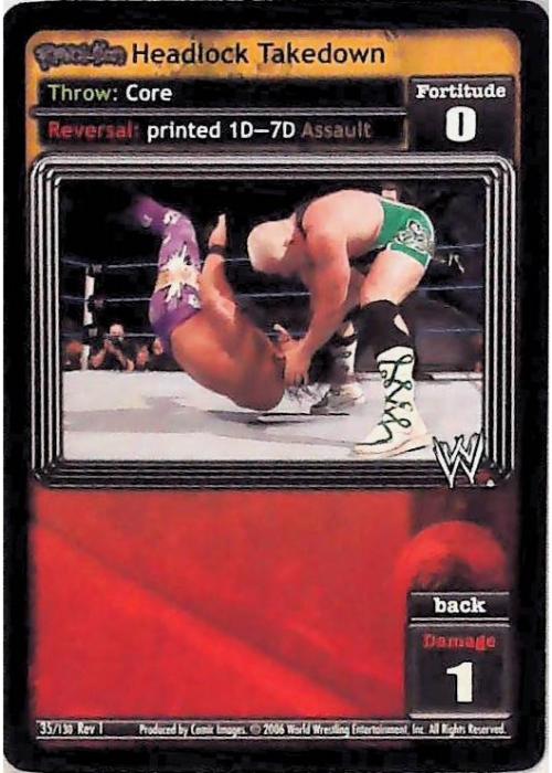Raw Deal CCG | Revolution Headlock Takedown - Revolution | The Nerd Merchant