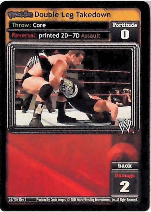 Raw Deal CCG | Revolution Double Leg Takedown - Revolution | The Nerd Merchant