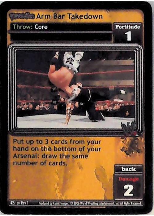 Raw Deal CCG | Revolution Arm Bar Takedown - Revolution | The Nerd Merchant