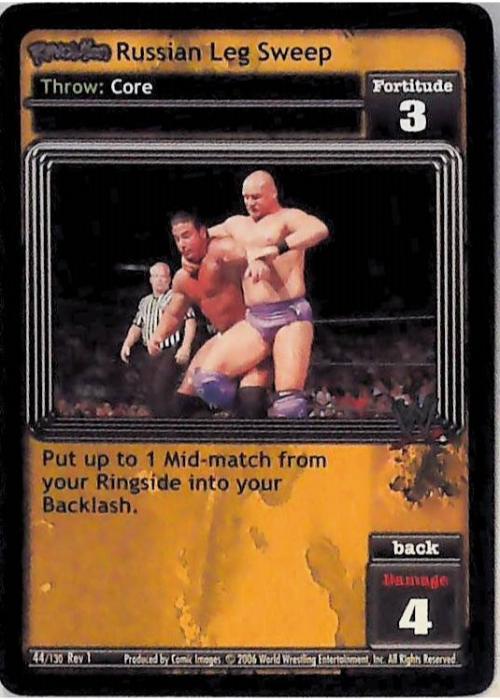 Raw Deal CCG | Revolution Russian Leg Sweep - Revolution | The Nerd Merchant