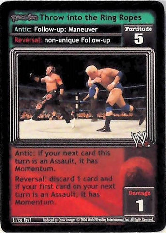 Raw Deal CCG | Revolution Throw into the Ring Ropes - Revolution | The Nerd Merchant