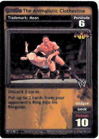 Raw Deal CCG | Revolution The Animalistic Clothesline (Foil) - Revolution | The Nerd Merchant