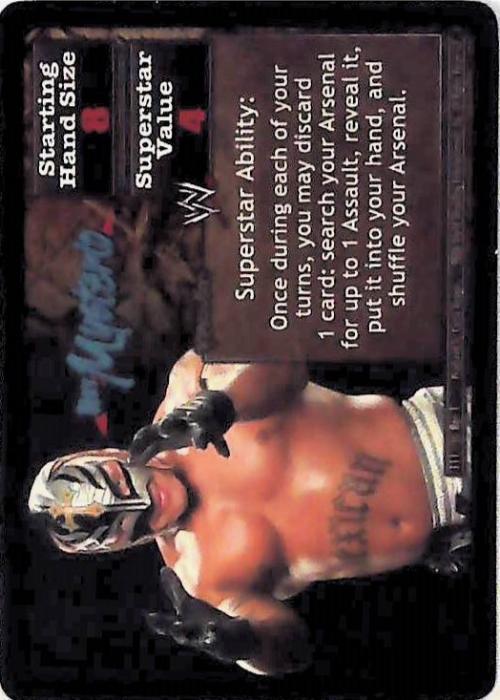 Raw Deal CCG | Revolution Rey Mysterio Superstar Card (Foil) - Revolution | The Nerd Merchant