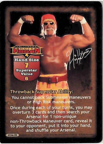 Raw Deal CCG | “Hollywood” Hulk Hogan Superstar Card - Royal Rumble | The Nerd Merchant