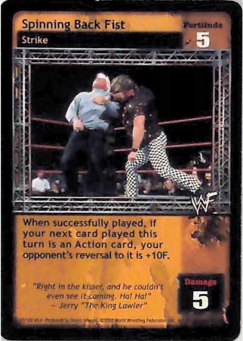 Raw Deal CCG | Spinning Back Fist - Summerslam | The Nerd Merchant