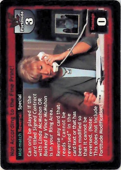 Raw Deal CCG | Not According to the Fine Print! - Summerslam | The Nerd Merchant