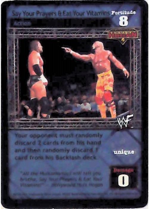 Raw Deal CCG | Say Your Prayers & Eat Your Vitamins (Foil) - Summerslam | The Nerd Merchant