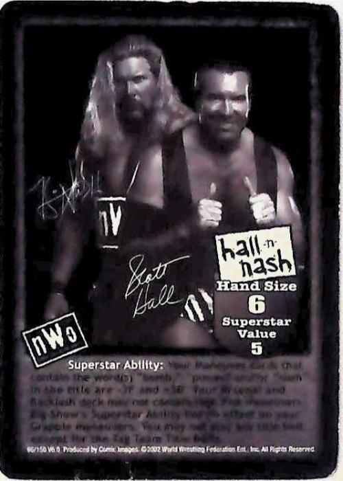 Raw Deal CCG | Hall & Nash Superstar Card (Foil) - Summerslam | The Nerd Merchant