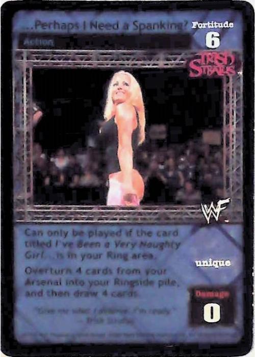 Raw Deal CCG | …Perhaps I Need a Spanking? (Foil) - Summerslam | The Nerd Merchant