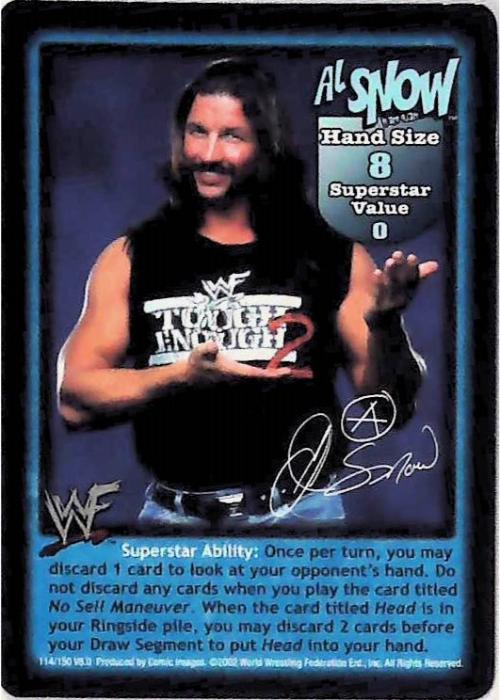 Raw Deal CCG | Al Snow Superstar Card - Summerslam | The Nerd Merchant