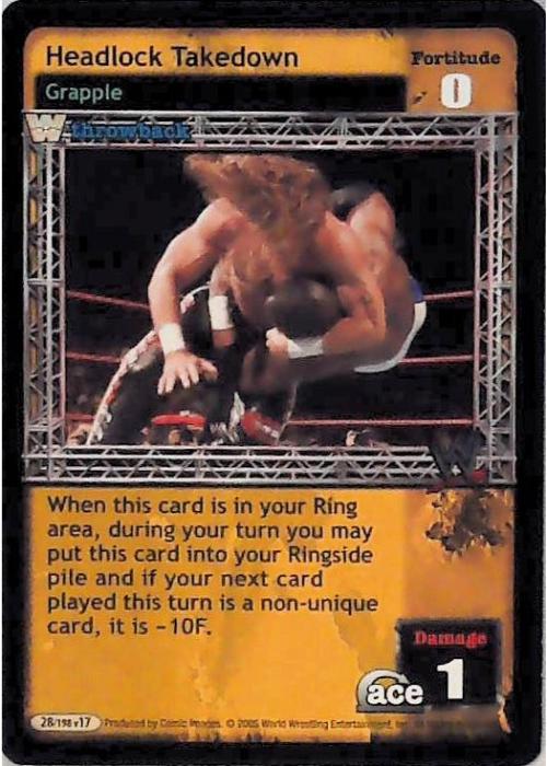 Raw Deal CCG | Headlock Takedown - Unforgiven | The Nerd Merchant