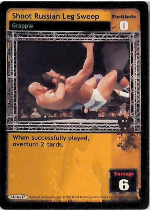 Raw Deal CCG | Shoot Russian Leg Sweep - Unforgiven | The Nerd Merchant