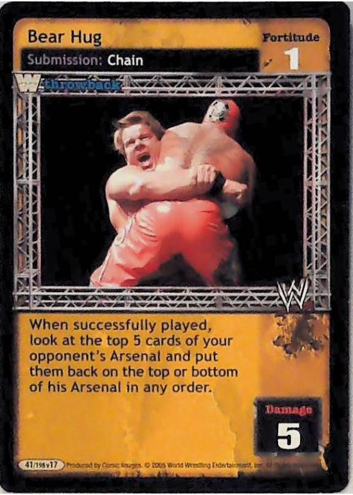 Raw Deal CCG | Bear Hug - Unforgiven | The Nerd Merchant