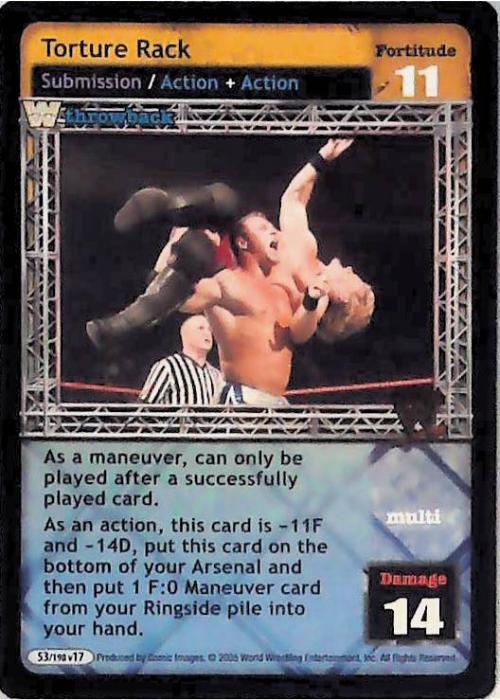 Raw Deal CCG | Torture Rack - Unforgiven | The Nerd Merchant