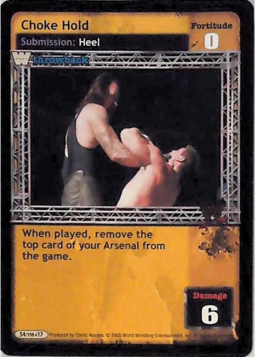 Raw Deal CCG | Choke Hold - Unforgiven | The Nerd Merchant