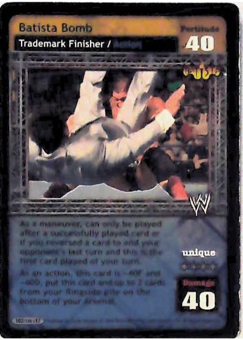 Raw Deal CCG | Batista Bomb - Unforgiven | The Nerd Merchant