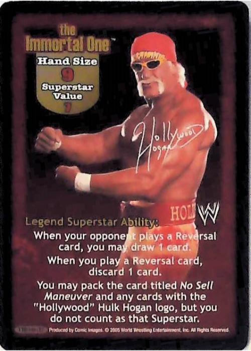 Raw Deal CCG | The Immortal One Superstar Card (Foil) - Unforgiven | The Nerd Merchant