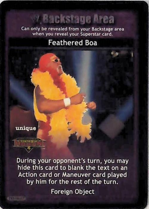 Raw Deal CCG | Feathered Boa - Unforgiven | The Nerd Merchant