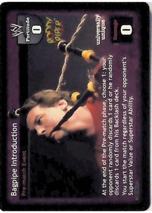 Raw Deal CCG | Bagpipe Introduction - Unforgiven | The Nerd Merchant