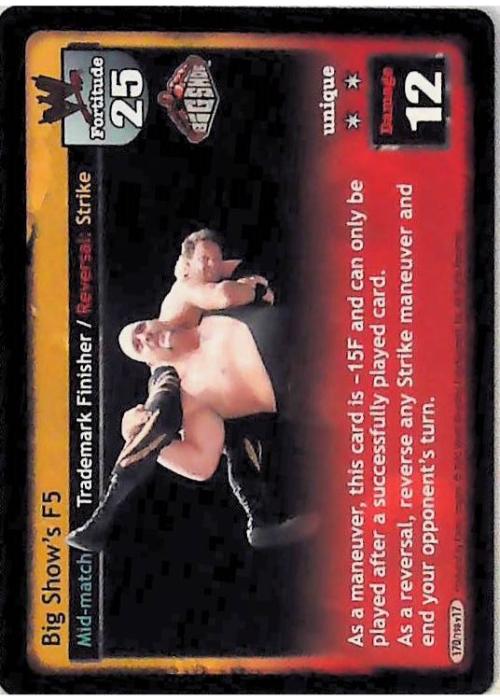 Raw Deal CCG | Big Show’s F5 - Unforgiven | The Nerd Merchant