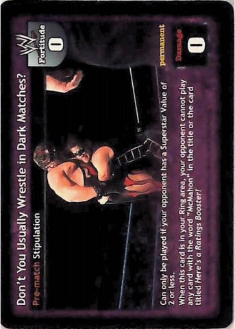 Raw Deal CCG | Don’t You Usually Wrestle in Dark Matches? - Velocity | The Nerd Merchant