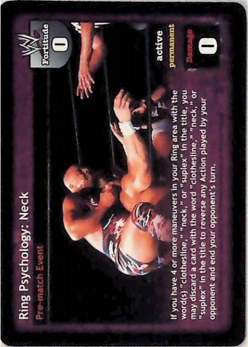 Raw Deal CCG | Ring Psychology: Neck - Velocity | The Nerd Merchant