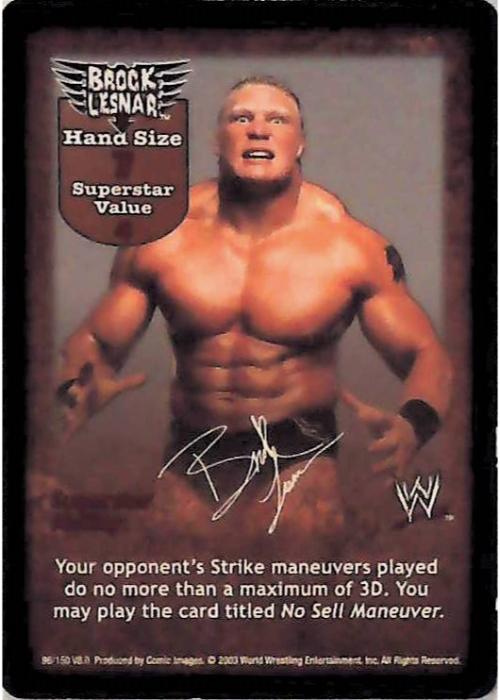 Raw Deal CCG | Brock Lesnar Superstar Card (Foil) - Velocity | The Nerd Merchant