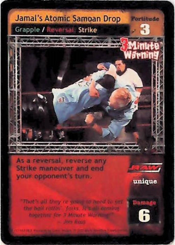 Raw Deal CCG | Jamal’s Atomic Samoan Drop - Velocity | The Nerd Merchant