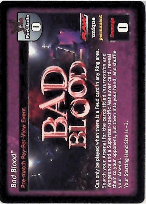 Raw Deal CCG | Bad Blood - Vengeance | The Nerd Merchant