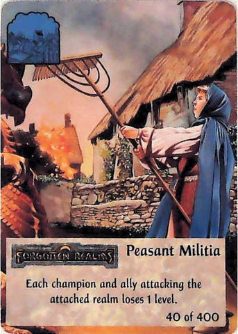 Spellfire CCG | Peasant Militia - 1st Edition 40 of 400 | The Nerd Merchant