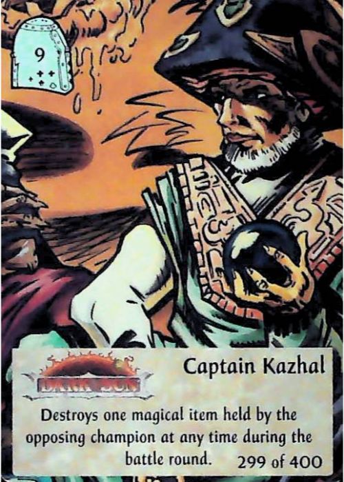 Spellfire CCG | Captain Kazhal - 1st Edition 299 of 400 | The Nerd Merchant