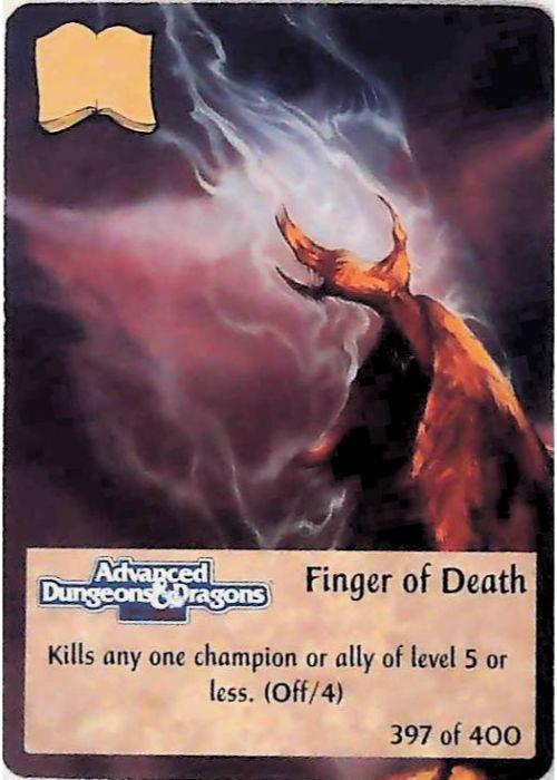 SpellFire CCG | Finger of Death - 1st Edition 397/440 | The Nerd Merchant