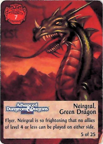 SpellFire CCG | Neirgral, Green Dragon - 1st Edition Special 5/25 | The Nerd Merchant