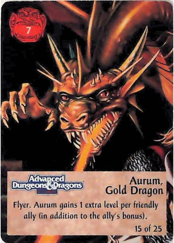 SpellFire CCG | Aurum, Gold Dragon - 1st Edition Special 15/25 | The Nerd Merchant