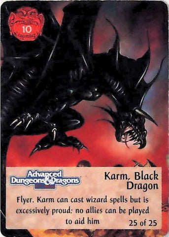 SpellFire CCG | Karm, Black Dragon - 1st Edition Special 25/25 | The Nerd Merchant