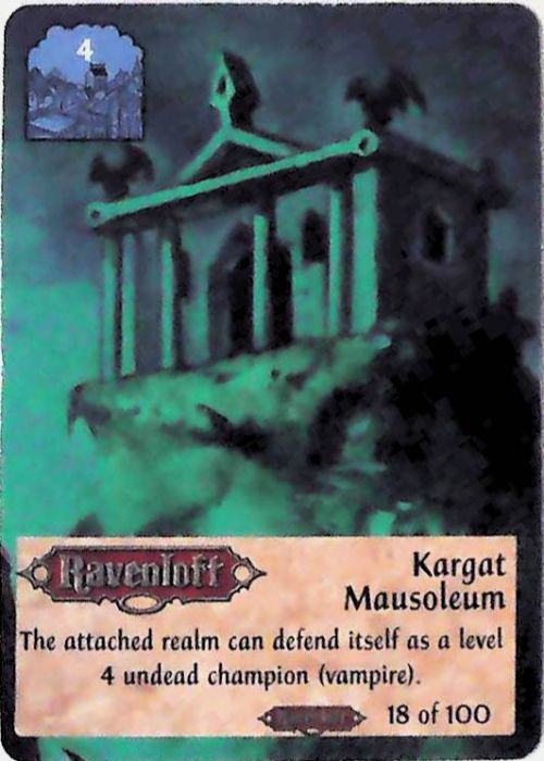 Spellfire CCG | Kargat Mausoleum - Ravenloft 18/100 | The Nerd Merchant