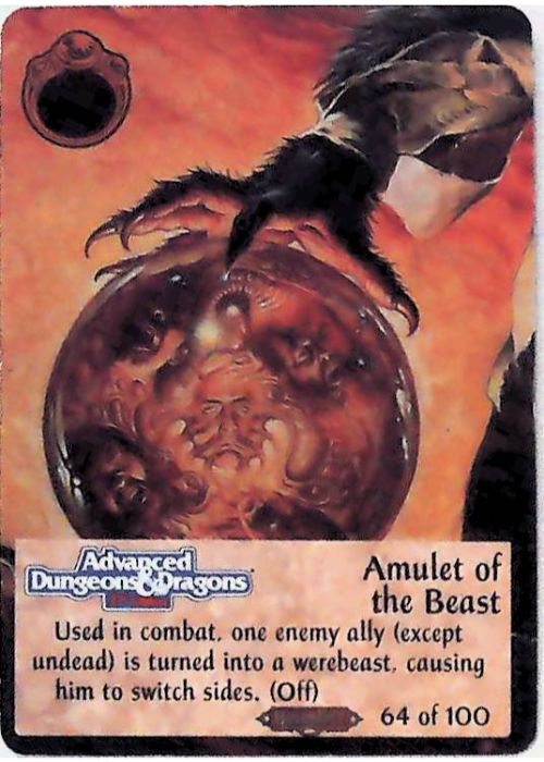 Spellfire CCG | Amulet of the Beast - Ravenloft 64/100 | The Nerd Merchant