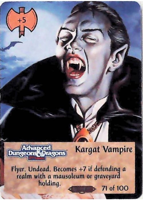 Spellfire CCG | Kargat Vampire - Ravenloft 71/100 | The Nerd Merchant